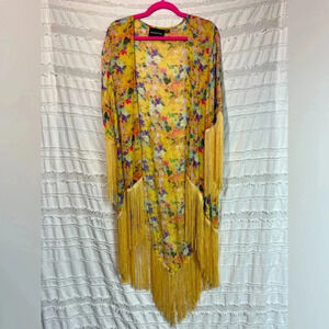MinkPink Summer Breeze Fringed Kimono
